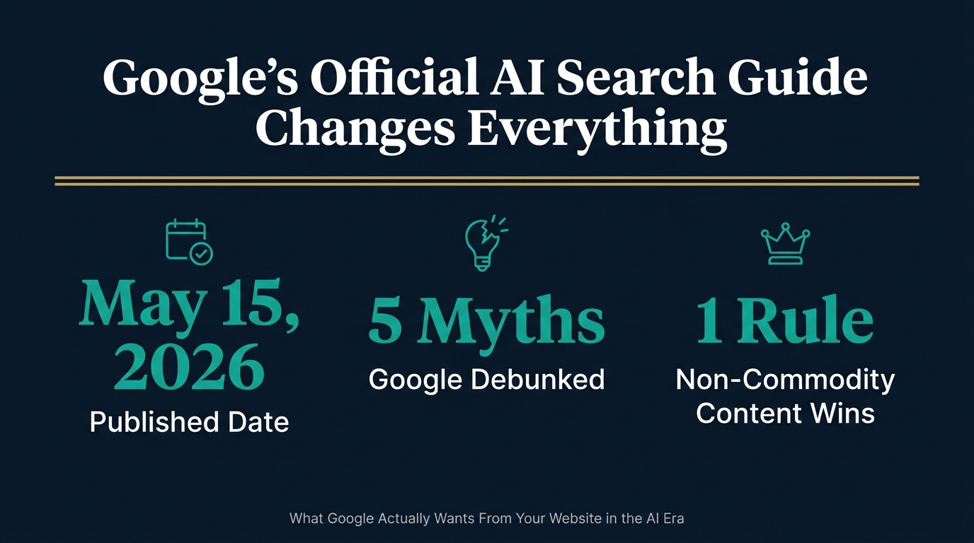 Google Just Published Its Official AI Search Optimisation Guide: Here Is What Actually Works