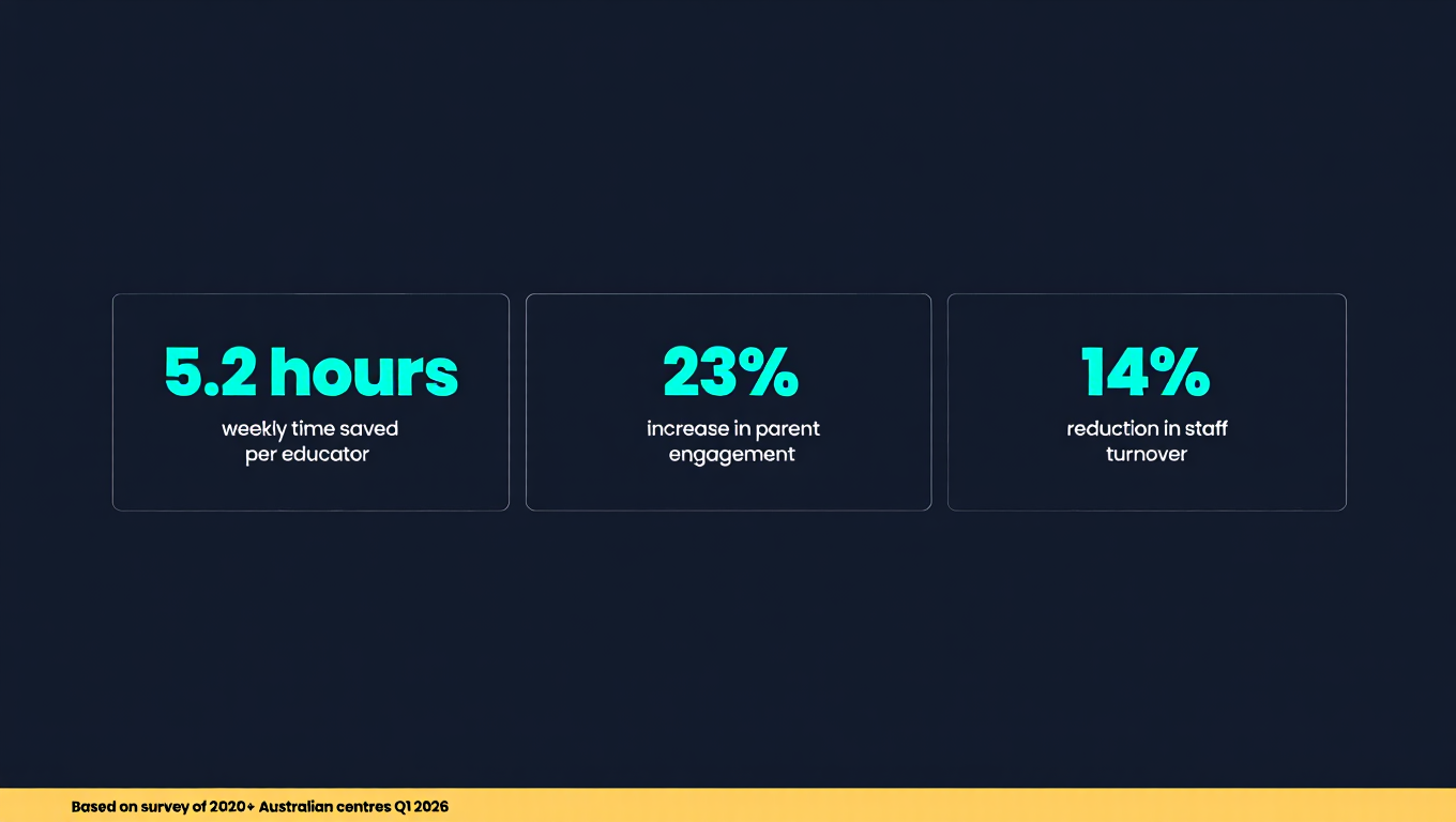 Business Impact of AI on Australian Childcare Centres: time saved, engagement gains, turnover reduction