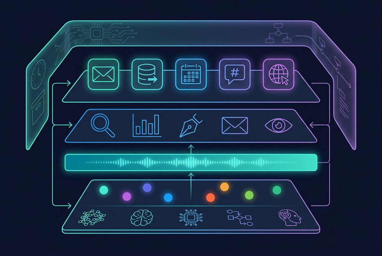 The interoperability stack - models, protocol, agents, channels