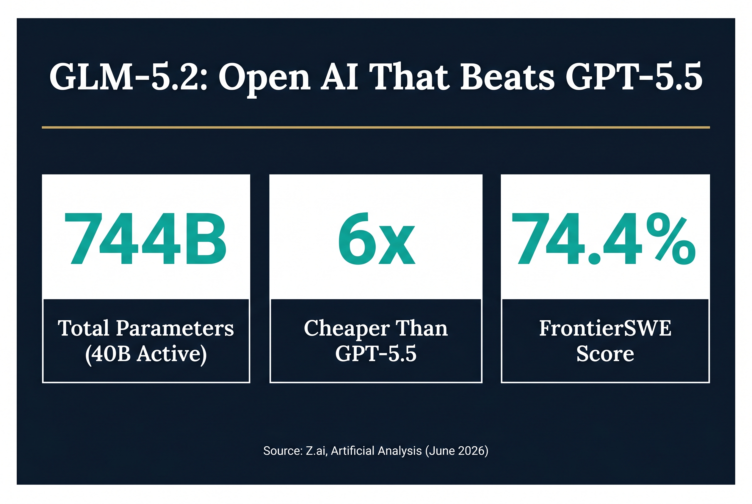 GLM-5.2: The Open-Source AI Model Beating GPT-5.5 and Chasing Claude Opus 4.8