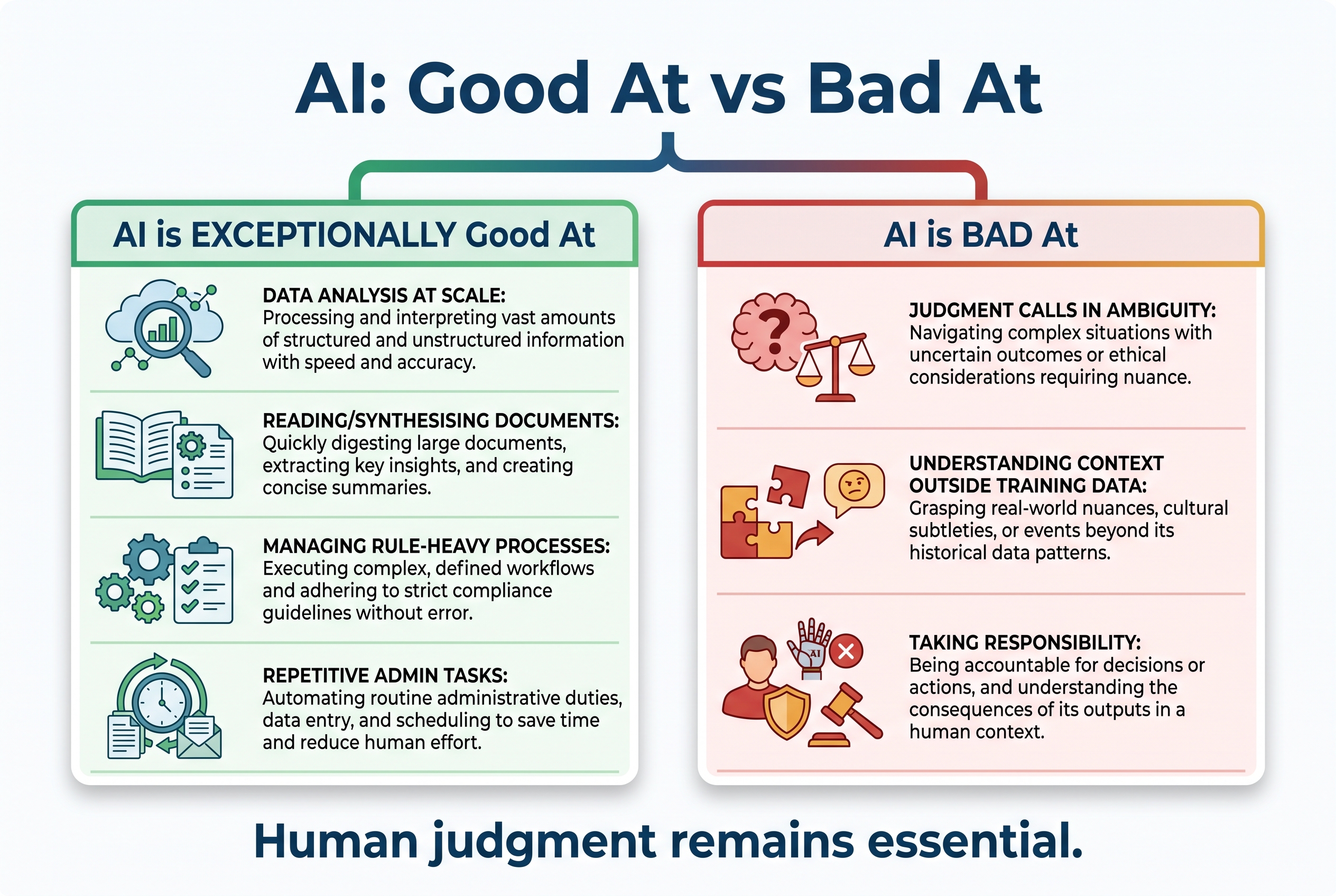 AI: Good At vs Bad At