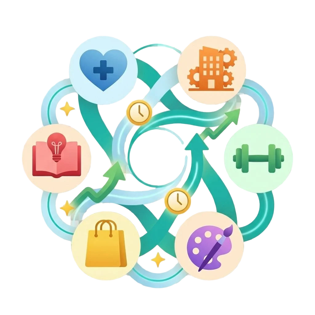 Diverse industries connected by common AI solutions